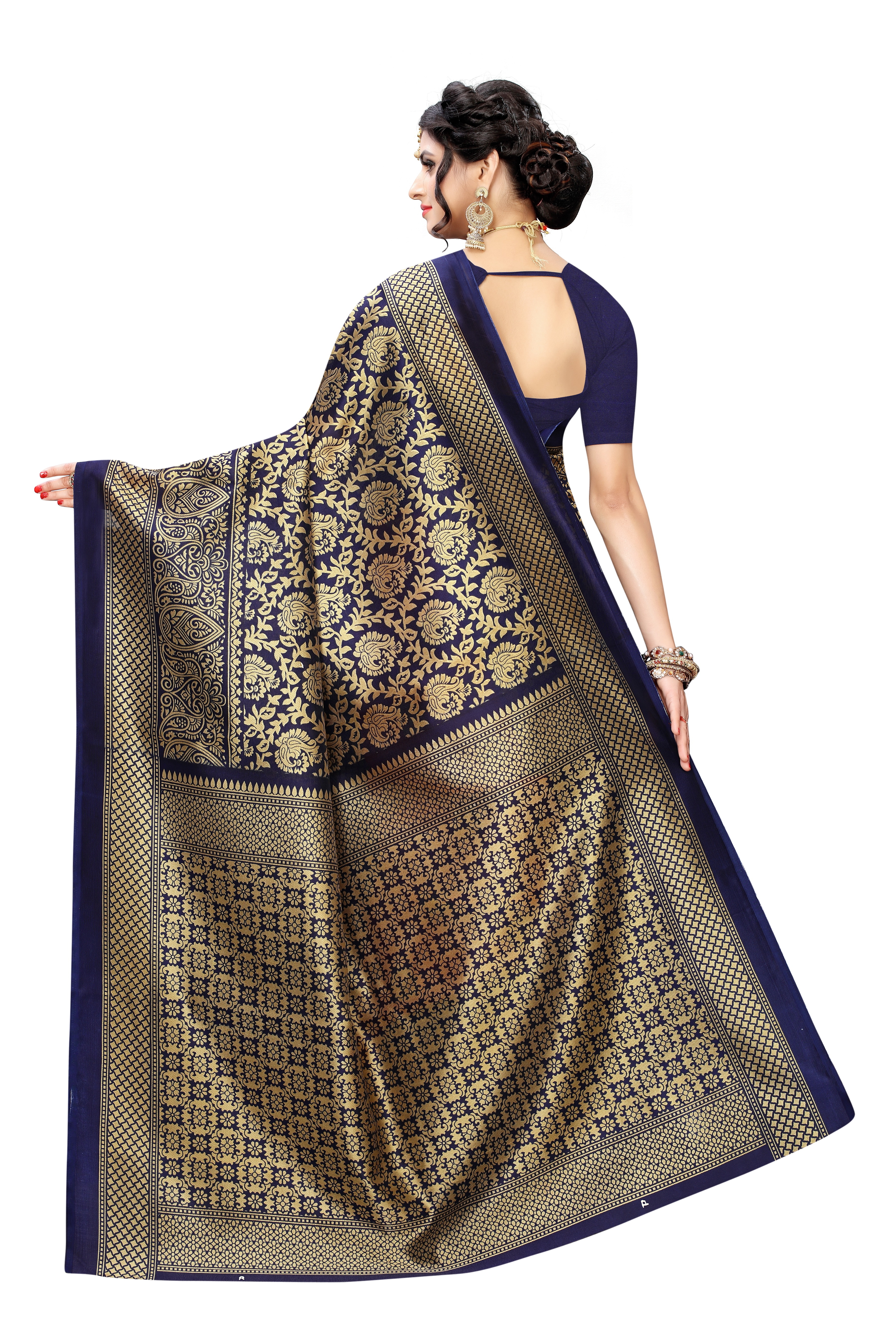Art Silk Saree - Luxurious Art Silk Fabric, Elegant Draping Length Of 6.5 Meters, Rich Vibrant Color Palette, Ideal For Festive Occasions