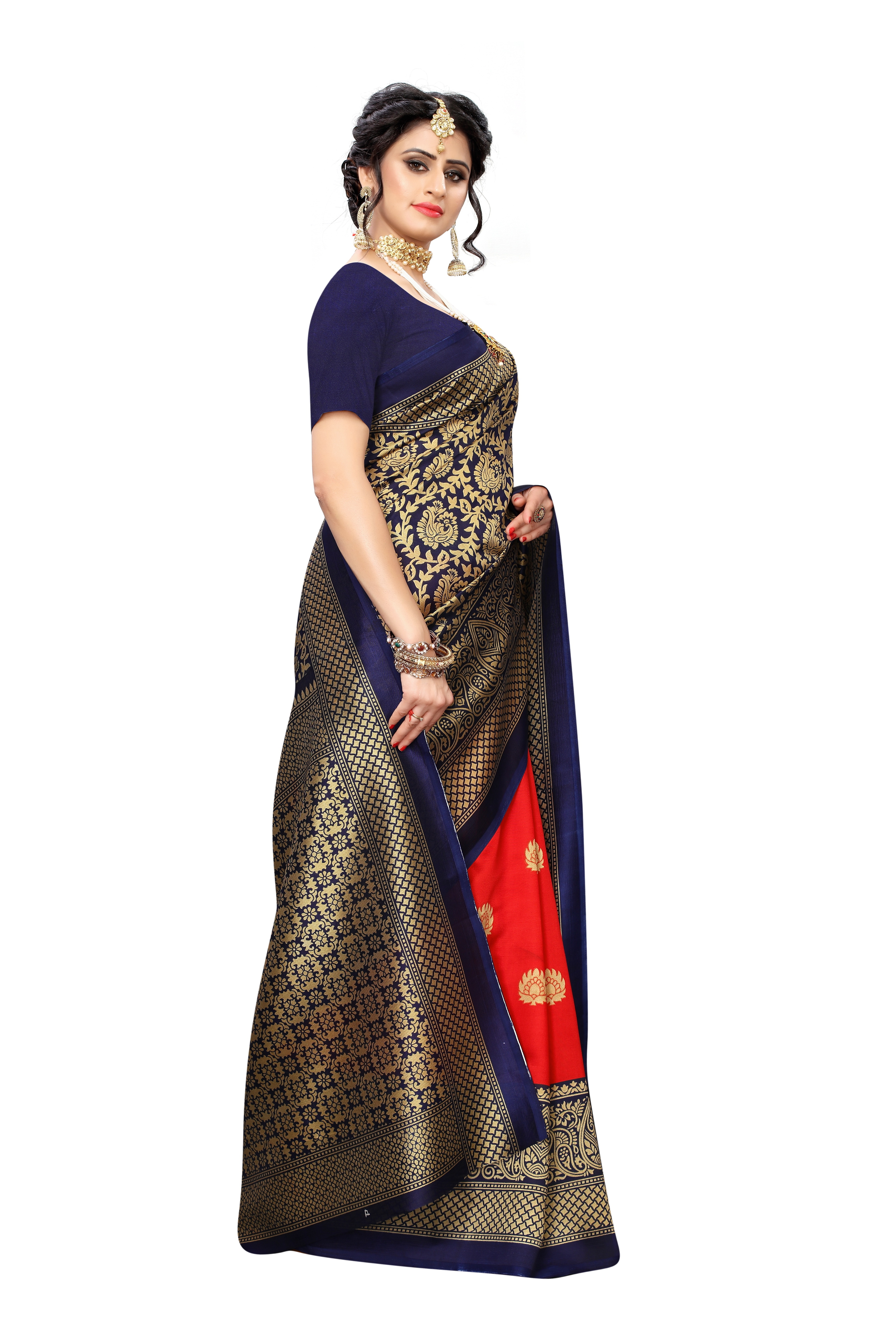 Art Silk Saree - Luxurious Art Silk Fabric, Elegant Draping Length Of 6.5 Meters, Rich Vibrant Color Palette, Ideal For Festive Occasions