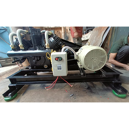 Lubricated Industrial Base Mounted Air Compressor