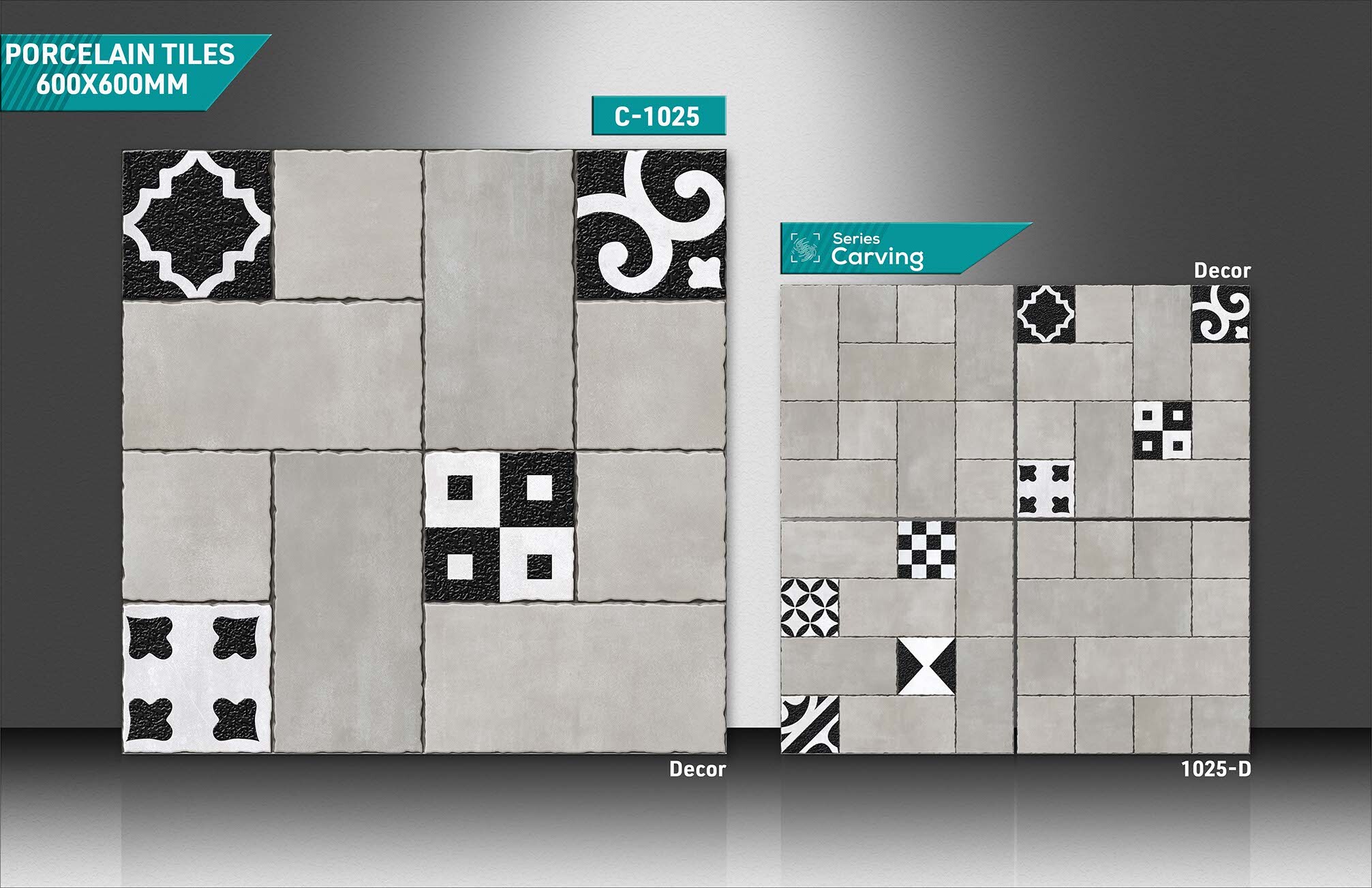 Ceramic Porcelain Tiles - 600x600mm Size, Stain Proof & Scratch Resistant | Acid-resistant, Non-slip, Heat Insulation, Glazed & Polished Finishes