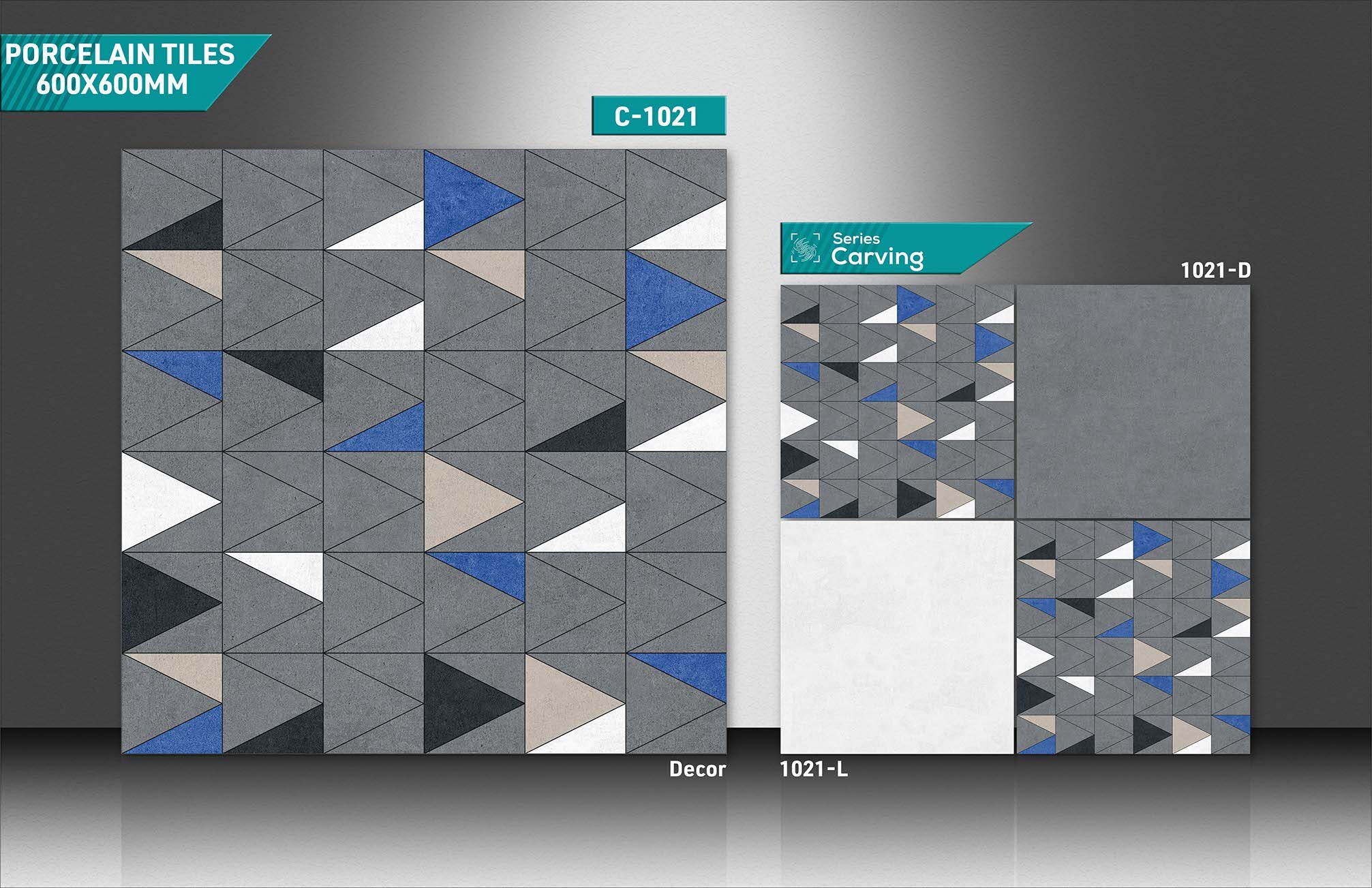 Ceramic Porcelain Tiles - 600x600mm Size, Stain Proof & Scratch Resistant | Acid-resistant, Non-slip, Heat Insulation, Glazed & Polished Finishes