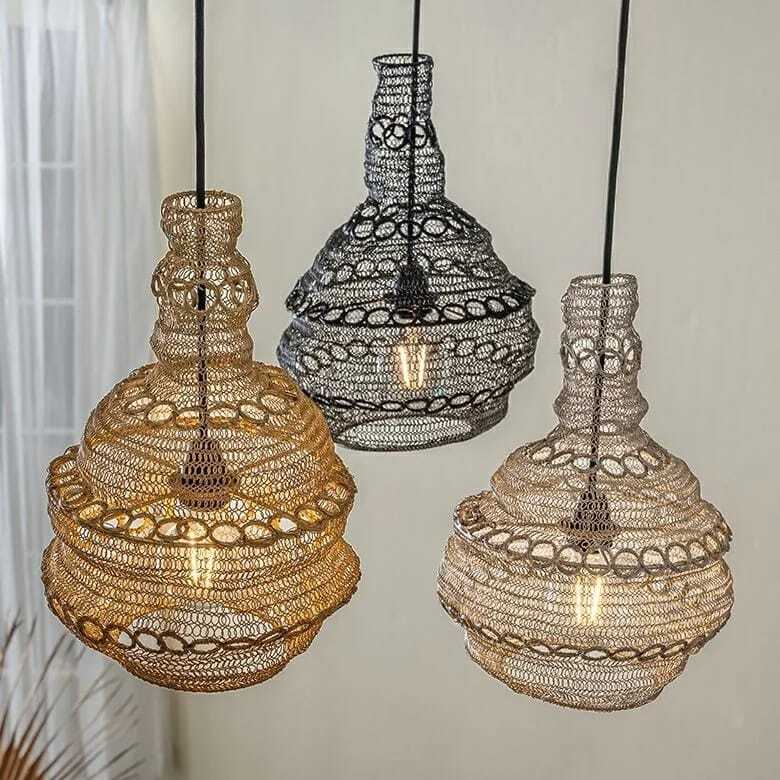 Lamp 1 - Color: Balck Gold And Silver
