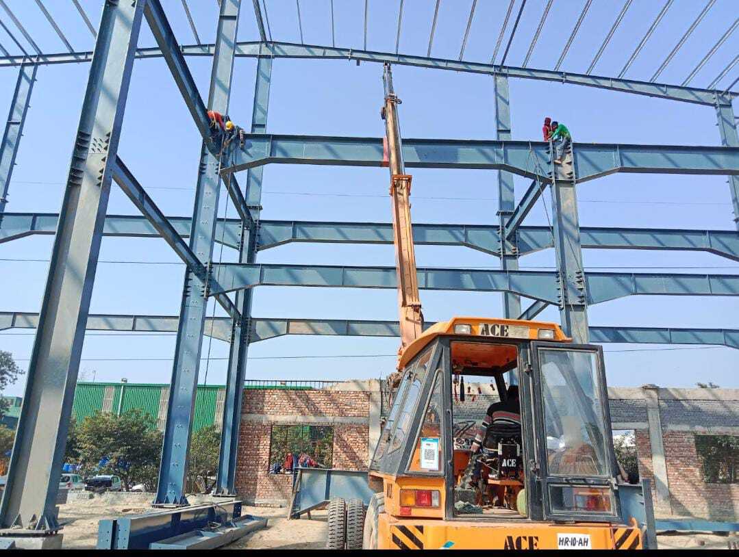 Steel Peb Structure - High-grade Steel, Customized Options, Pvc Windows & Sliding Frames, Durable Roofing For Residential, Commercial & Industrial Use