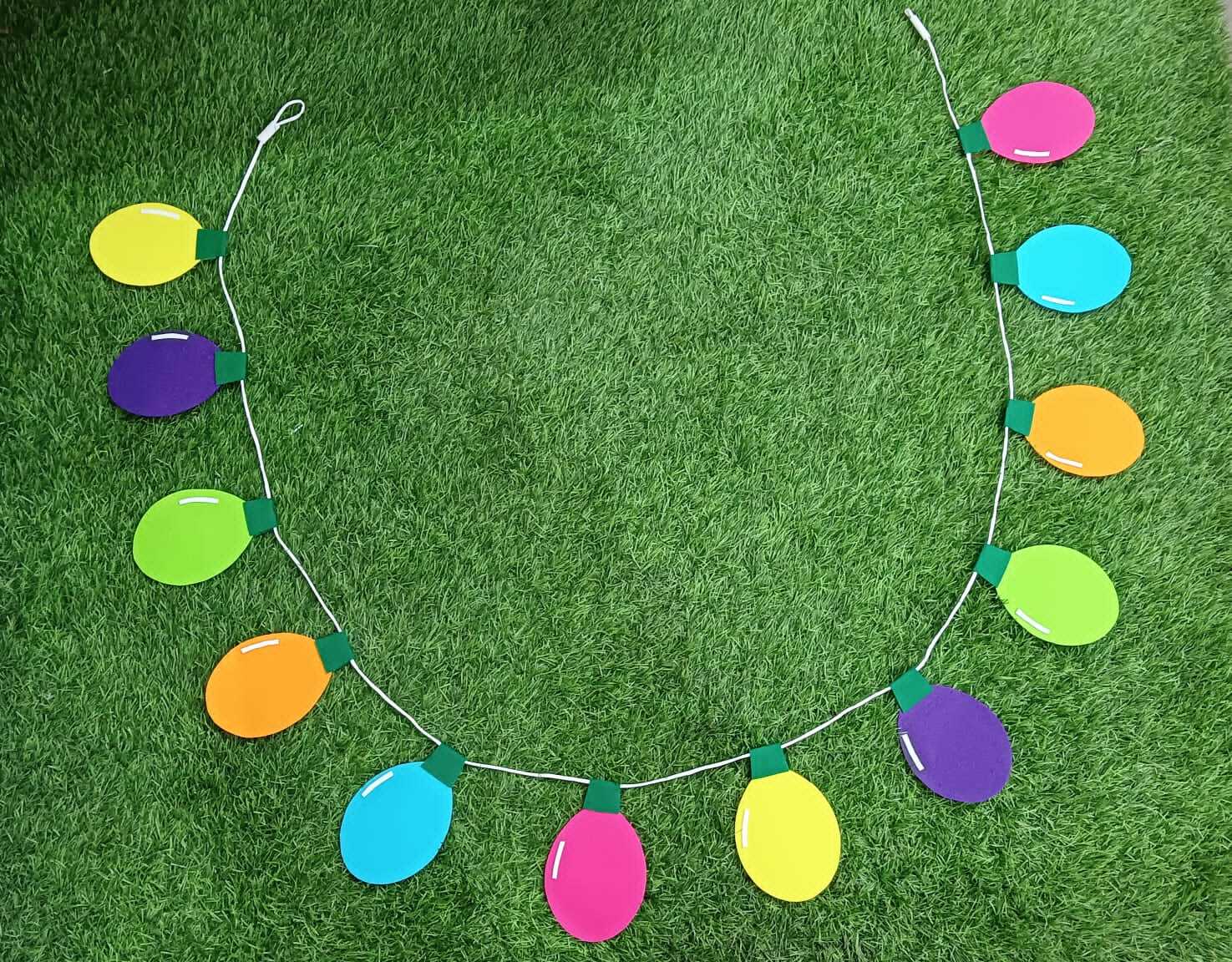Oon Junior Felt Bunting - Handcrafted Multi-color Felt Decoration | Whimsical Nursery Accent Durable Bunting For Events And Festive Occasions