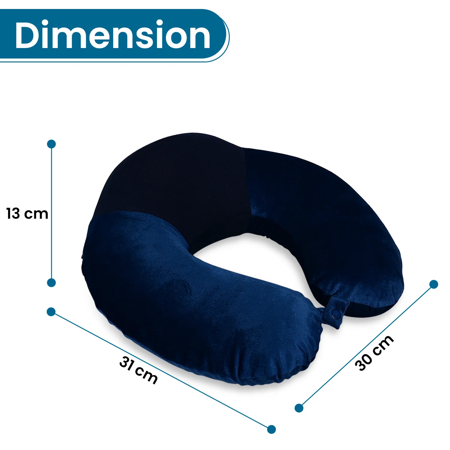 Memory Foam Travel Raised Pillow