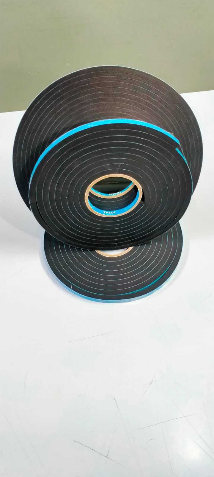 Double Side Spacer Tapes - Adhesive Acrylic, 10m Length, 5-1020mm Width, 6-8mm Thickness, Black Color | Pressure Sensitive, Versatile For Commercial And Industrial Use