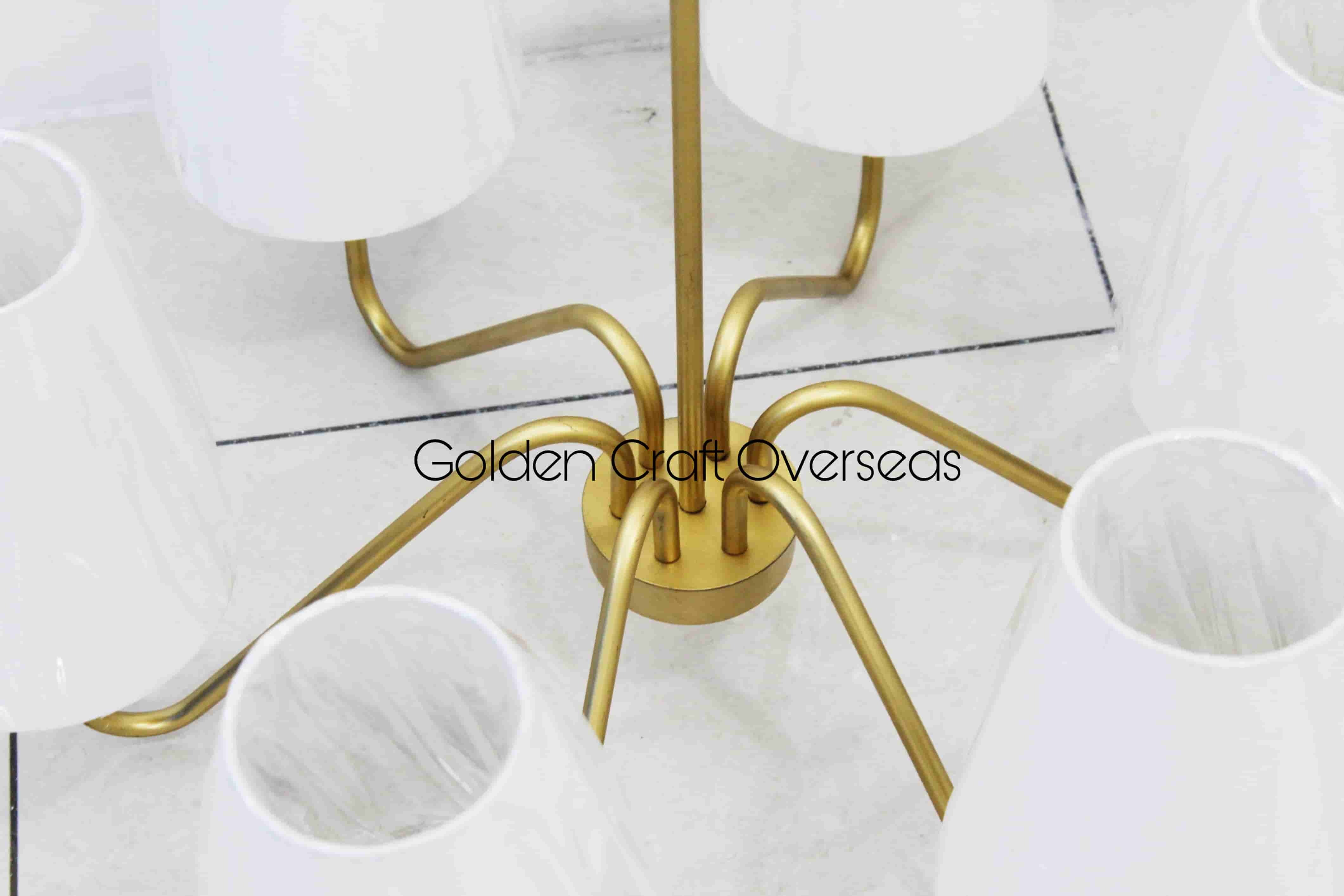 Modern Shade Chandelier In Iron With Six Arms Holder Fitting For Interior Decorators And Architectures - Application: Hanging Lamp