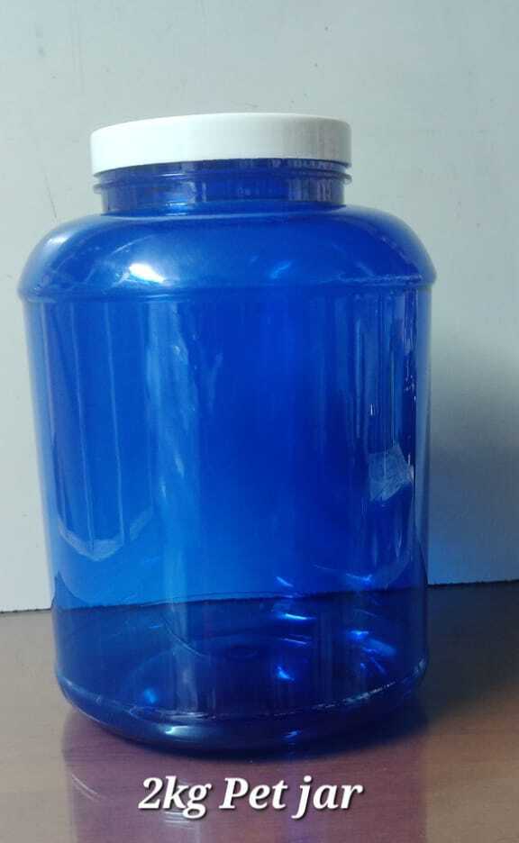 Transparent Round Pet Protein Jars - Plastic, 300g-2kg, Black/red Color, Screw Cap Type | Ideal For Vitamins And Nutritional Supplements