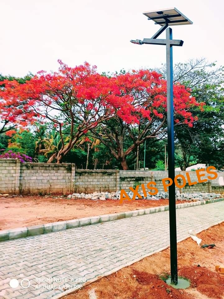 Stainless Steel Ms Solar Street Light Pole