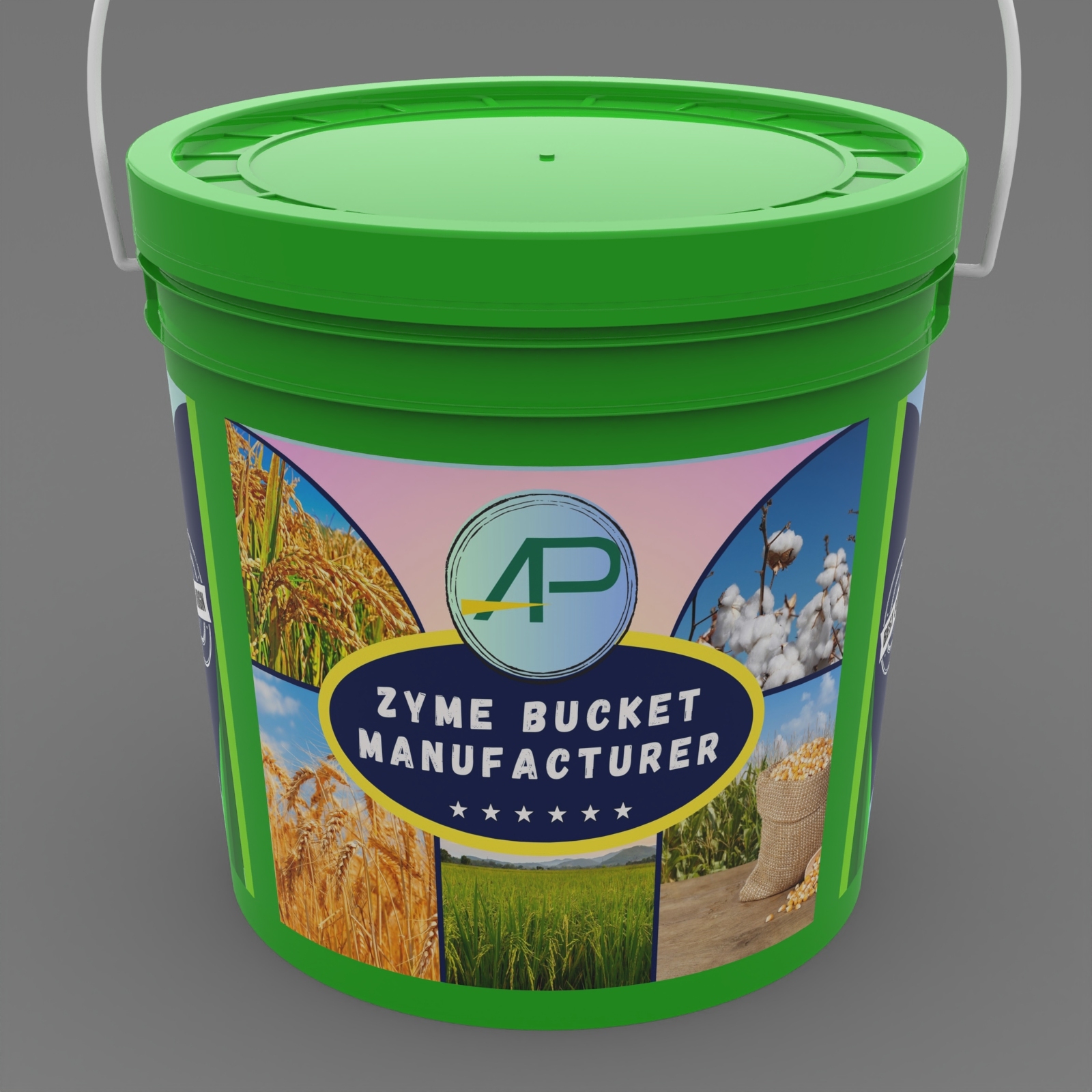 White 10 Kg Agriculture Bucket