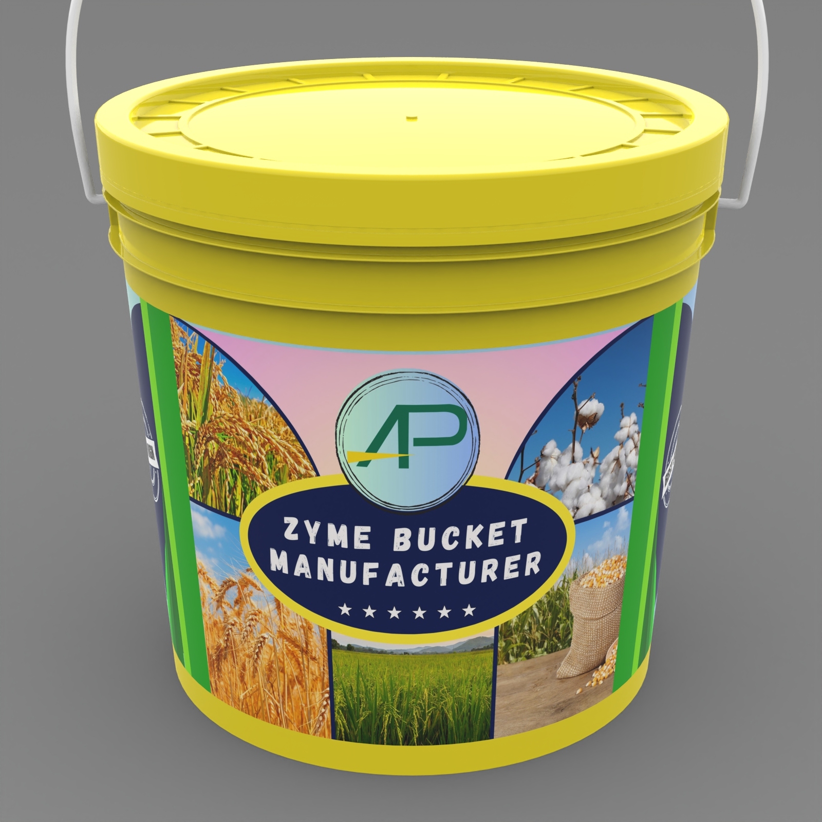 White 10 Kg Agriculture Bucket