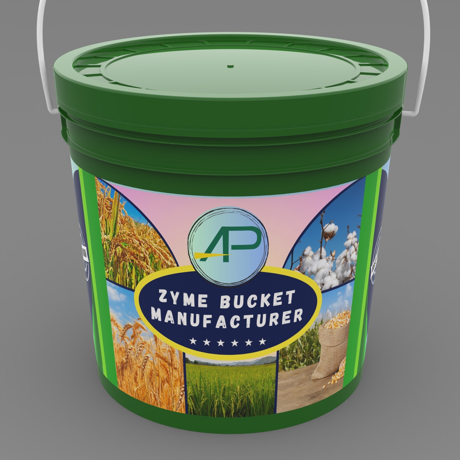 White 10 Kg Agriculture Bucket