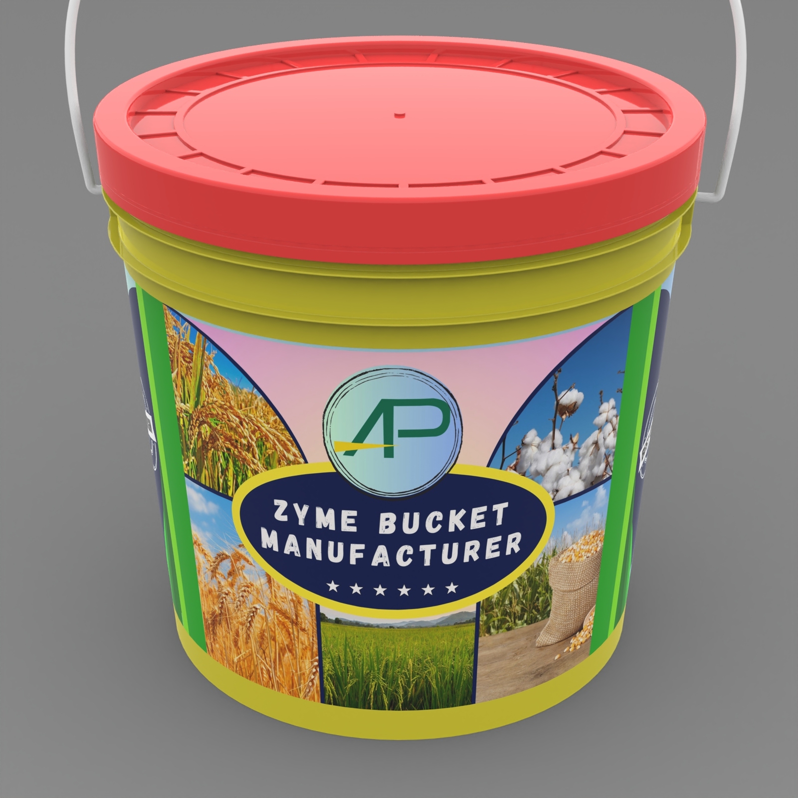White 10 Kg Agriculture Bucket