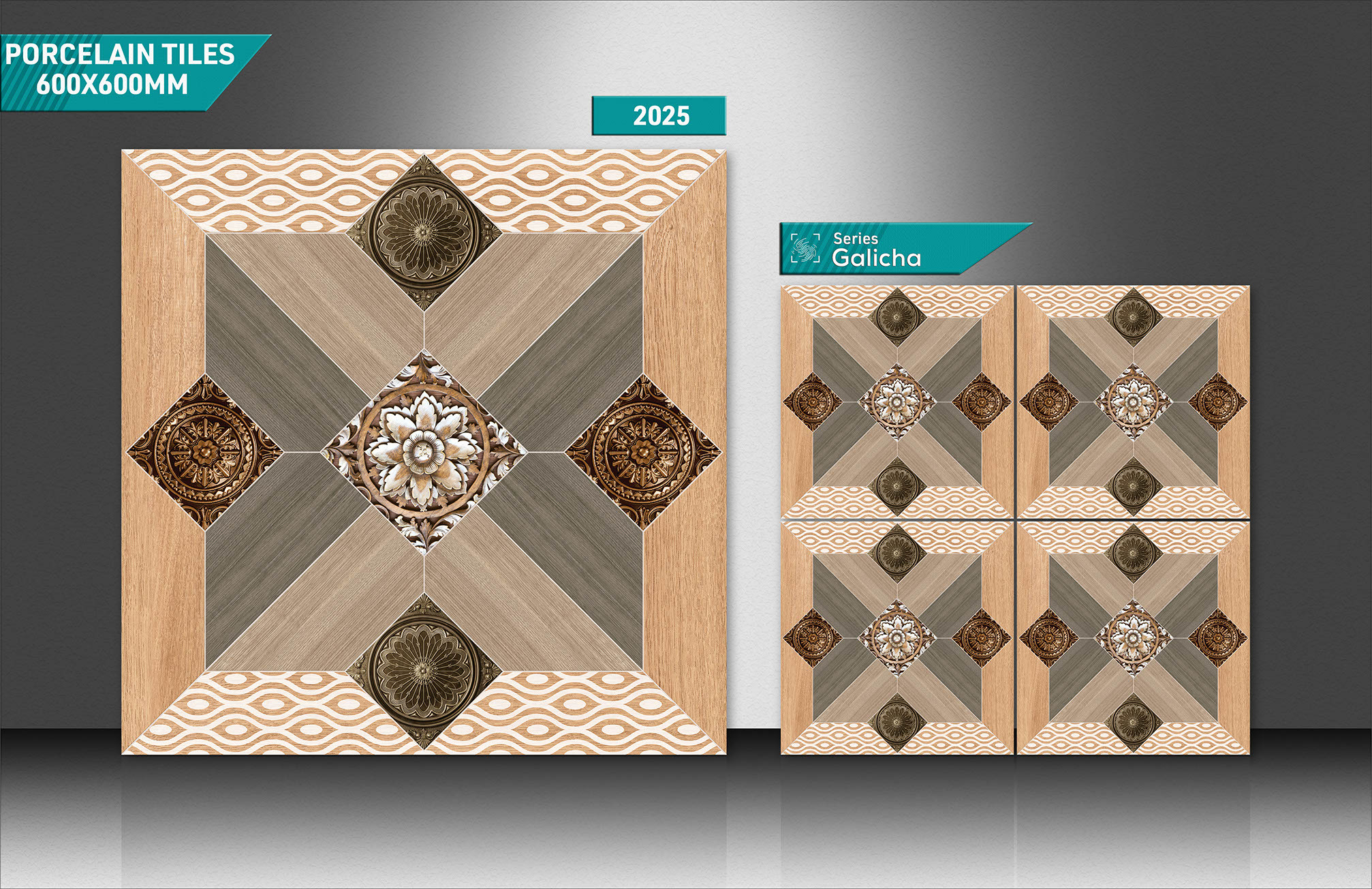 2x2 Foot Galicha Tiles