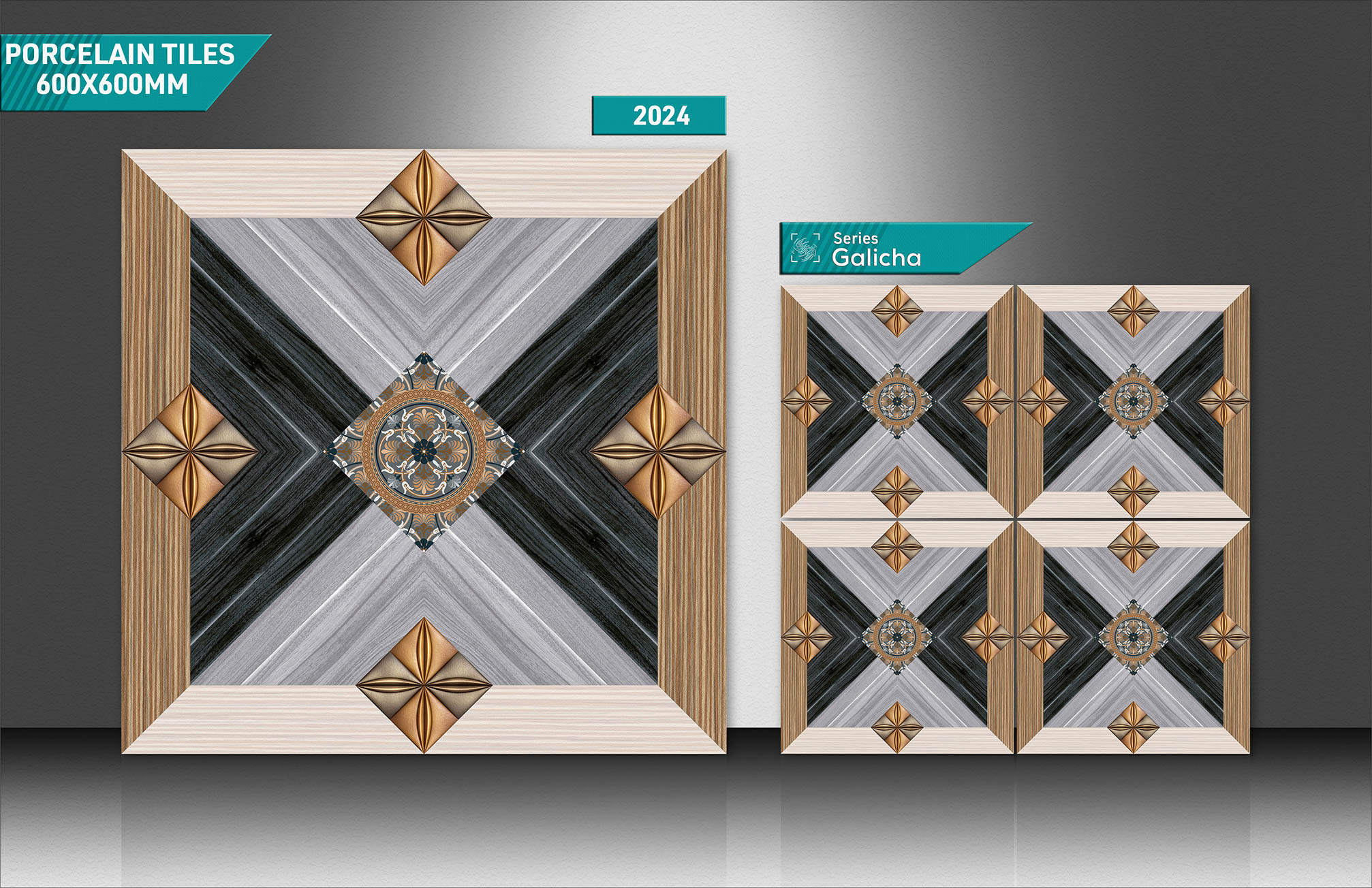2x2 Foot Galicha Tiles