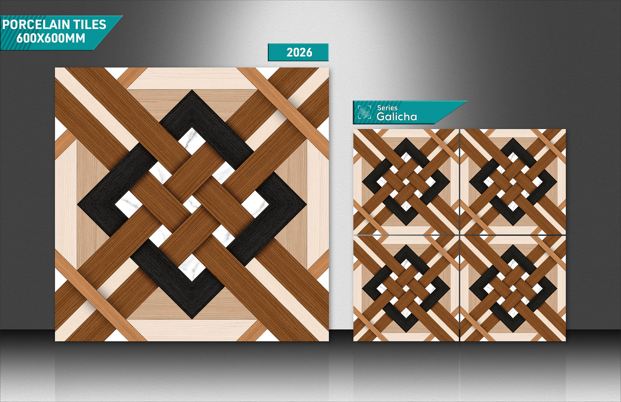 2x2 Foot Galicha Tiles