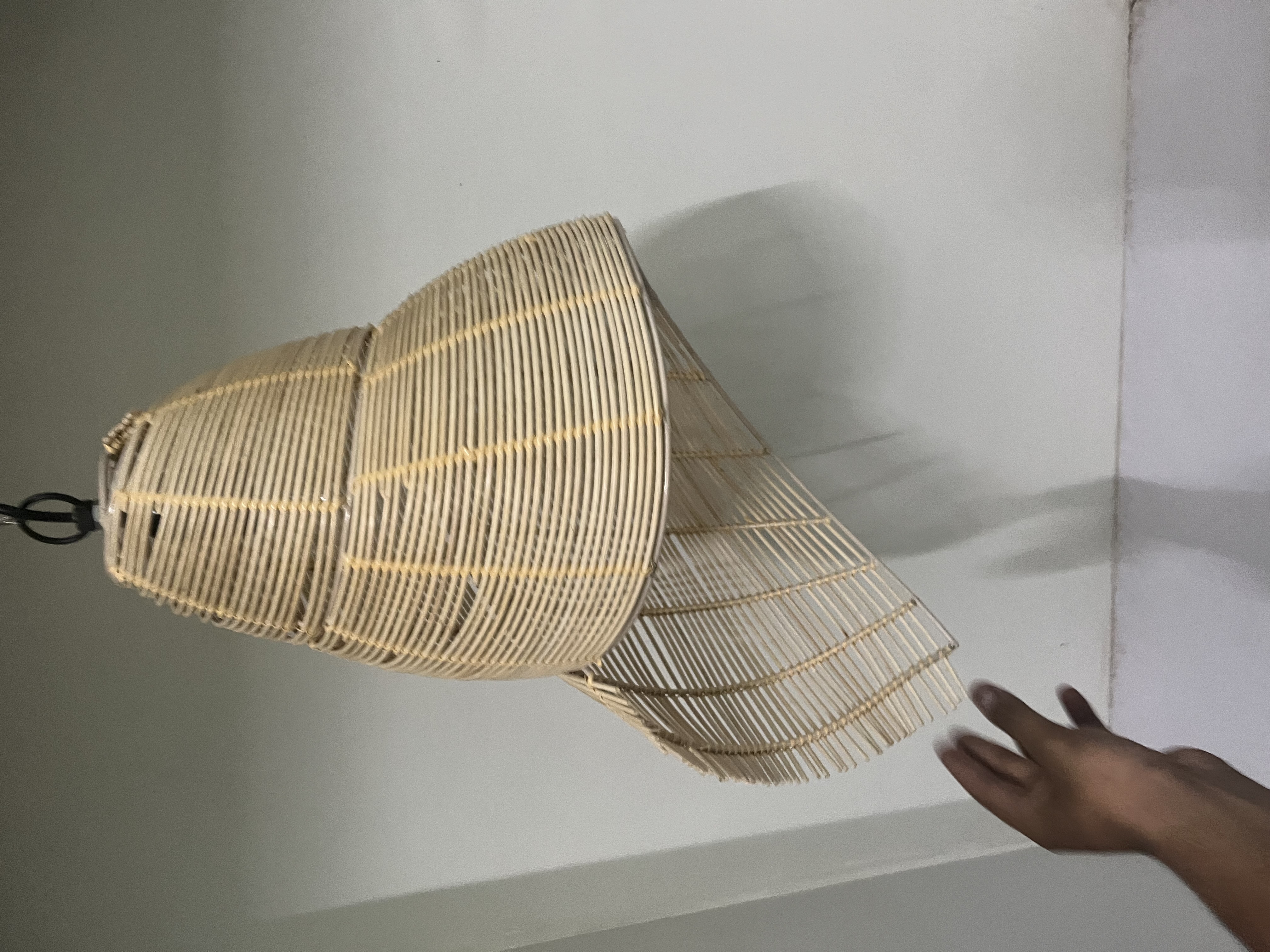 Natural Rattan Lamp Shade Light Source: Energy Saving