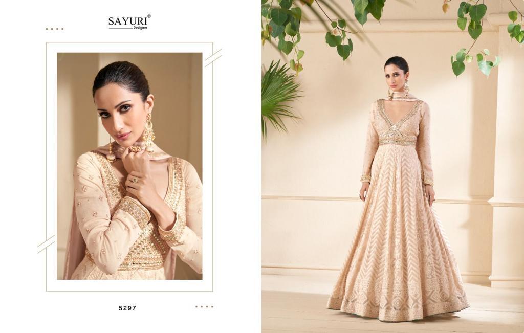 Designer Georgette Gown - Real Georgette Fabric, Xl Size, Embroidered Long Sleeve | Anti-wrinkle, Breathable, Quick Dry, Non-toxic, Dry Clean Only