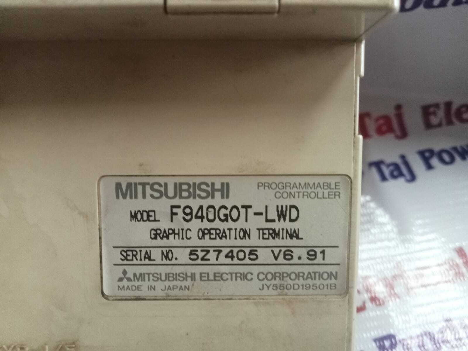 Mitsubishi F940got-lwd Hmi - 6 Inch, 320x240 Resolution Tft Color Display, Dc24v Power Supply, Connects Got To Qcpu | Logo Removable, User Interface Compatibility