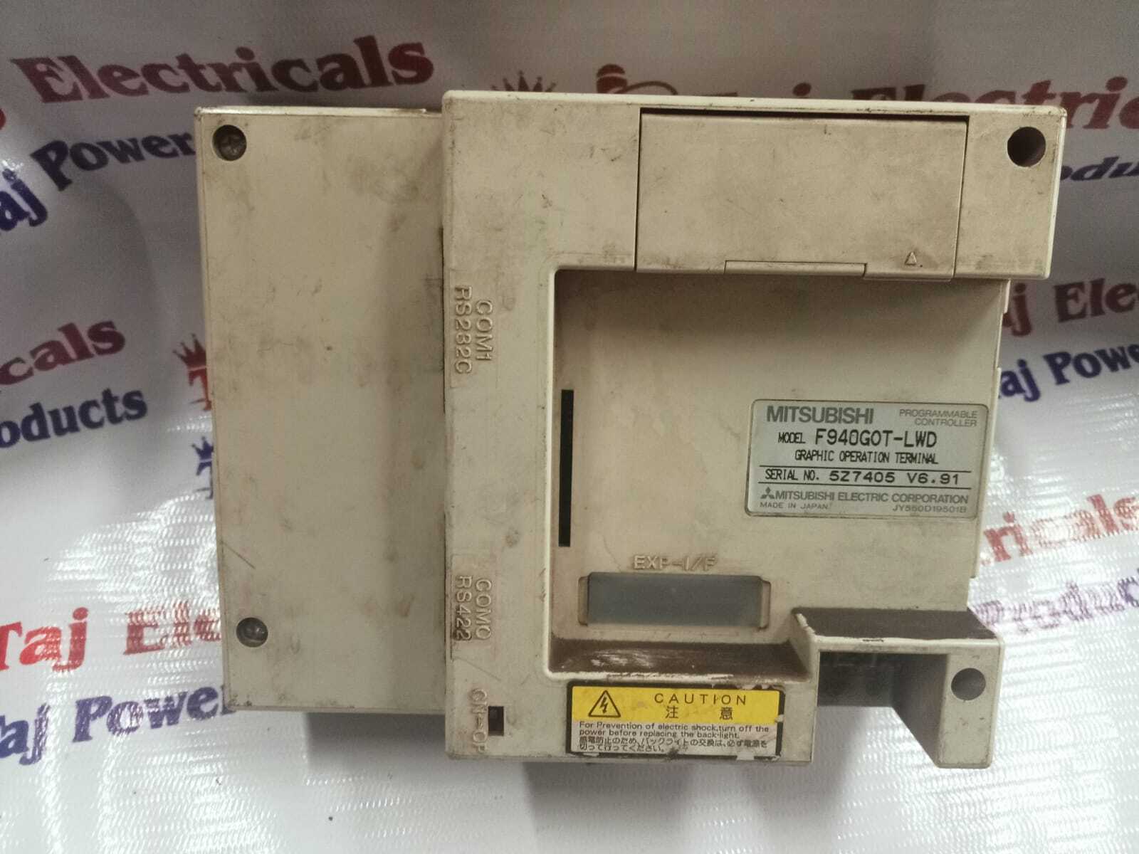 Mitsubishi F940got-lwd Hmi - 6 Inch, 320x240 Resolution Tft Color Display, Dc24v Power Supply, Connects Got To Qcpu | Logo Removable, User Interface Compatibility