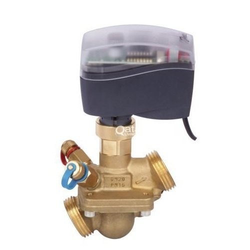 Danfoss Pressure Independent Balancing Control Valve - Brass & Cast Iron Body, Dn15 To Dn250 Sizes, Black Color, Modulating Actuator (24v Ac)