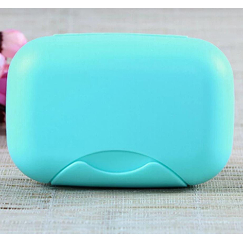 Soap Container - Plastic Material, Various Sizes Available, Sky Blue Color | Durable Design, Warranty Included