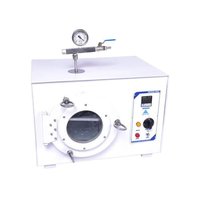 Vacuum Oven - Stainless Steel, 23 Dia X 30 Depth, 12 Ltr Capacity | Microprocessor Based PID Controller, Toughened Glass Window, Aluminium Tray, Vacuum Gauge, Durable Galvanized Exterior