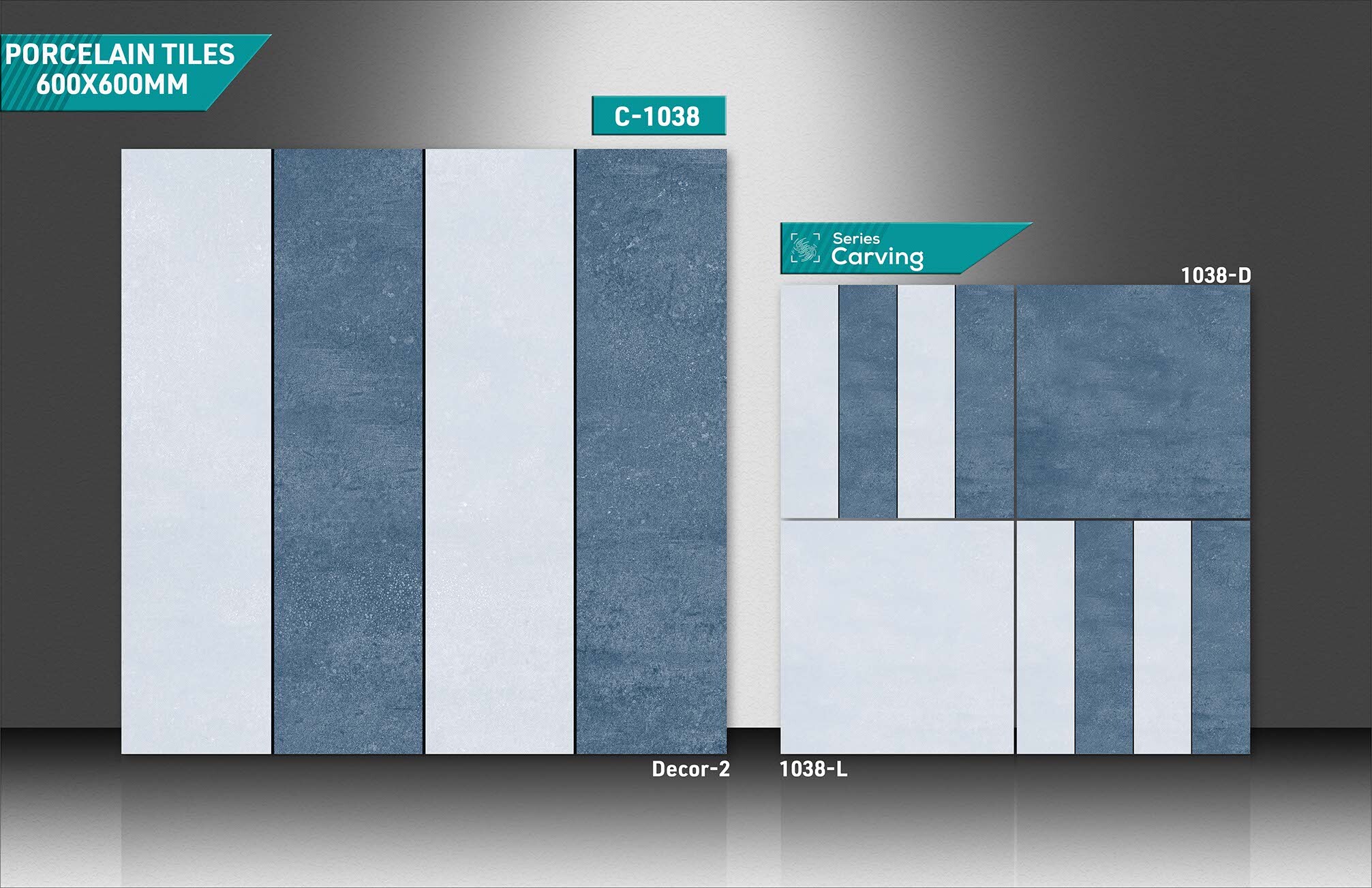 2x2 Carving Porcelain Tiles