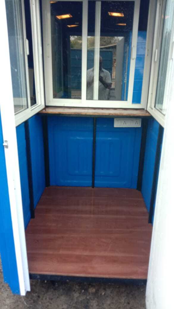 Blue-white Hdpe Low Cost Security Cabin