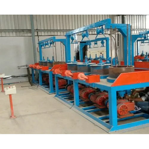 ब्लू एंड ऑरेंज सेंटरिंग बाइंडिंग वायर मशीन