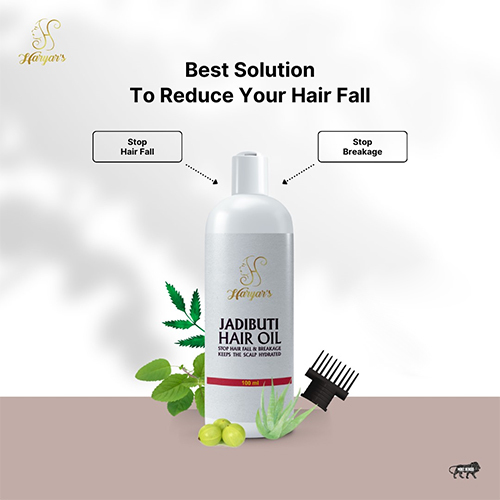 Jadibuti Hair Oil - Natural Herbal Blend | Smoothen Slap, Reduce Hair Fall, Boost Hair Growth