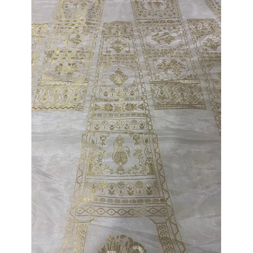 Viscose Dola Silk Kali - 100% Silk, 44-45 Inch Width | Dyeable, Washable, Jacquard Style, Printed Texture