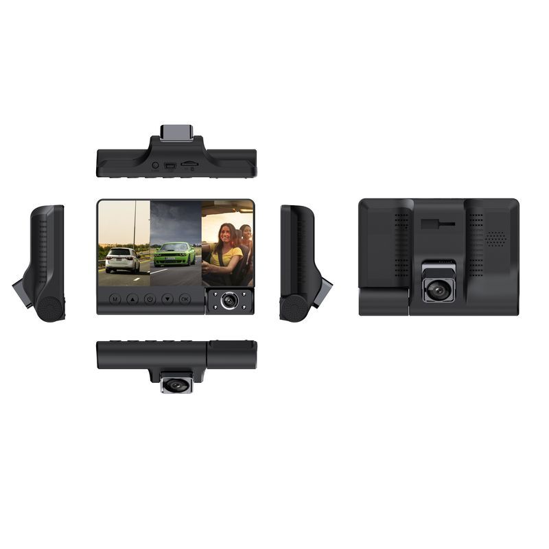 Axelguard 4 Inch 3 Camera Touch Screen Dashcam