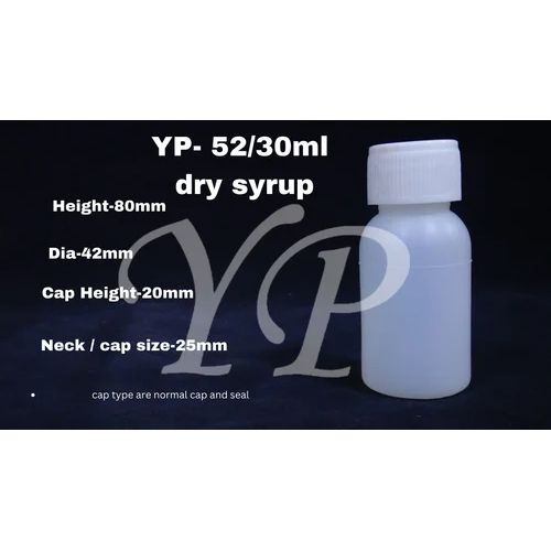 Dry Syrup Bottles - Capacity: 50-75 Milliliter (Ml)