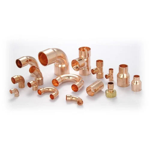 Copper Pipe Fittings - Alloy Copper , Round Shape with Polished Surface Finish & 1 Year Warranty