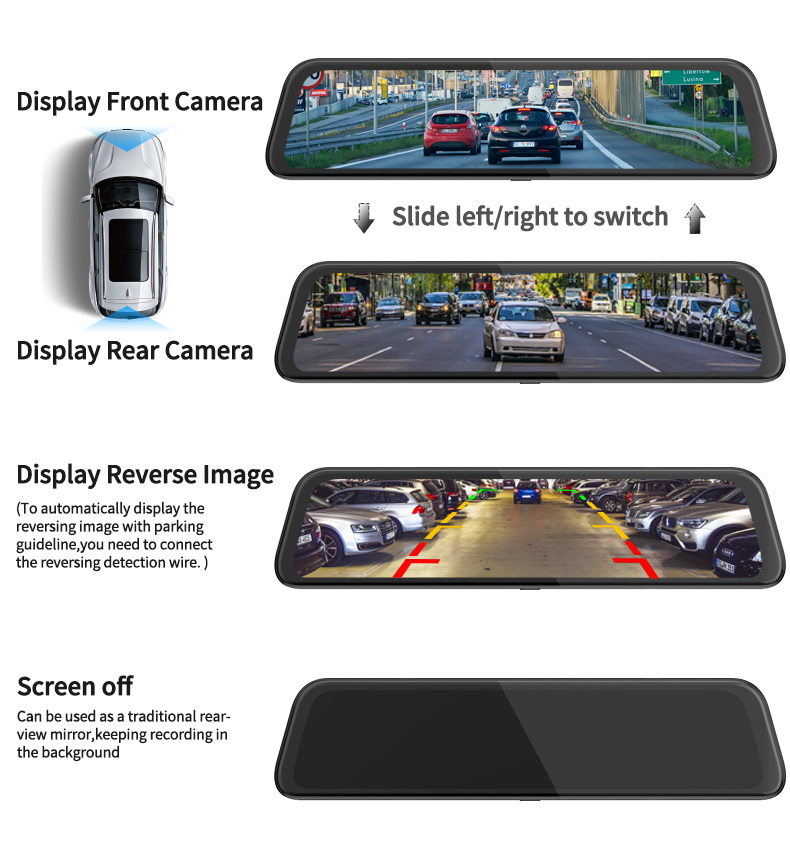 Axel Guard 2k Dashcam 12 Inch Full Touch Vehicle Camera System