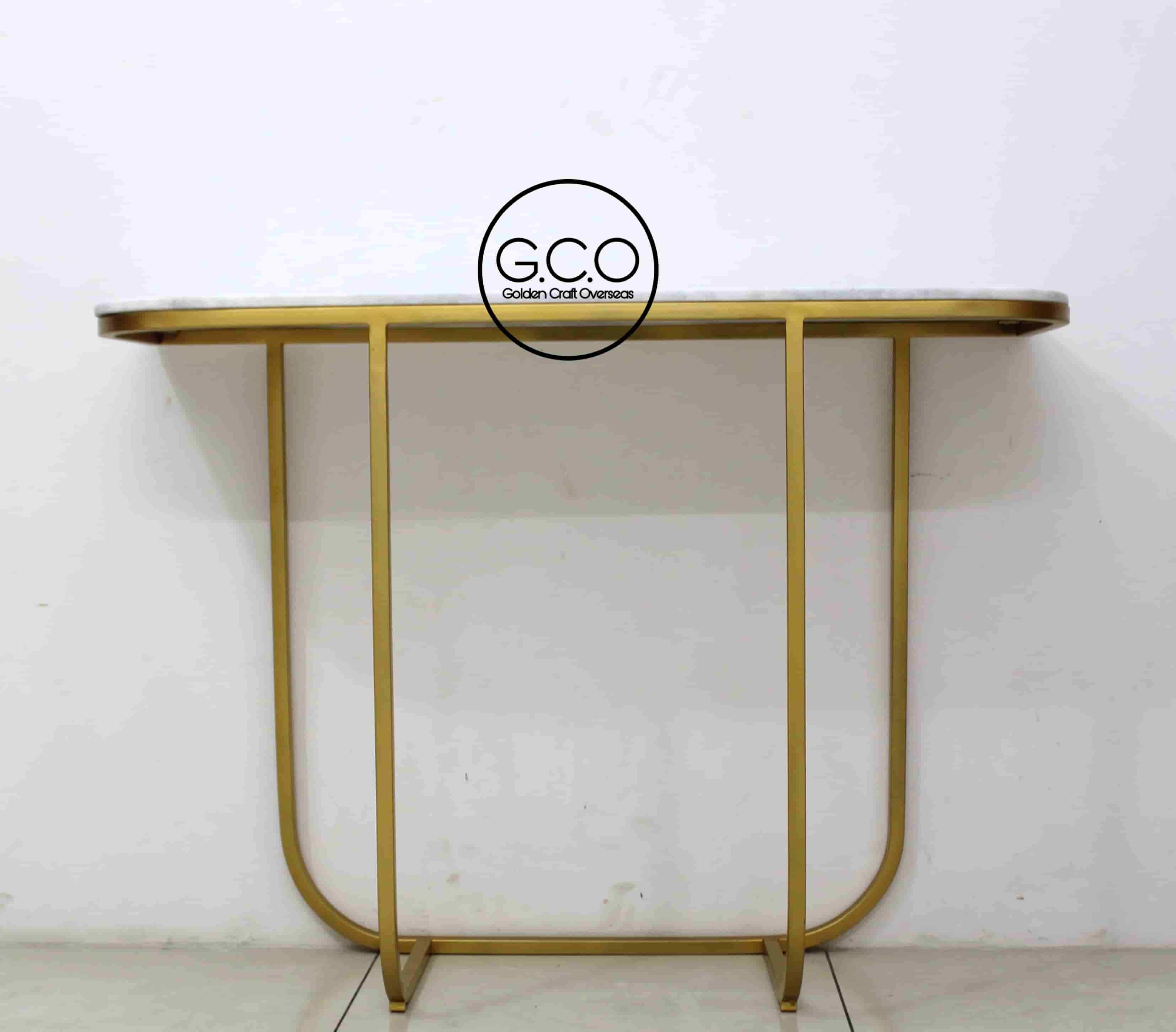 Afforadable Console Table In Iron With Marble Top Modern Contemporary Design - Brand Name: Golden Craft Overseas