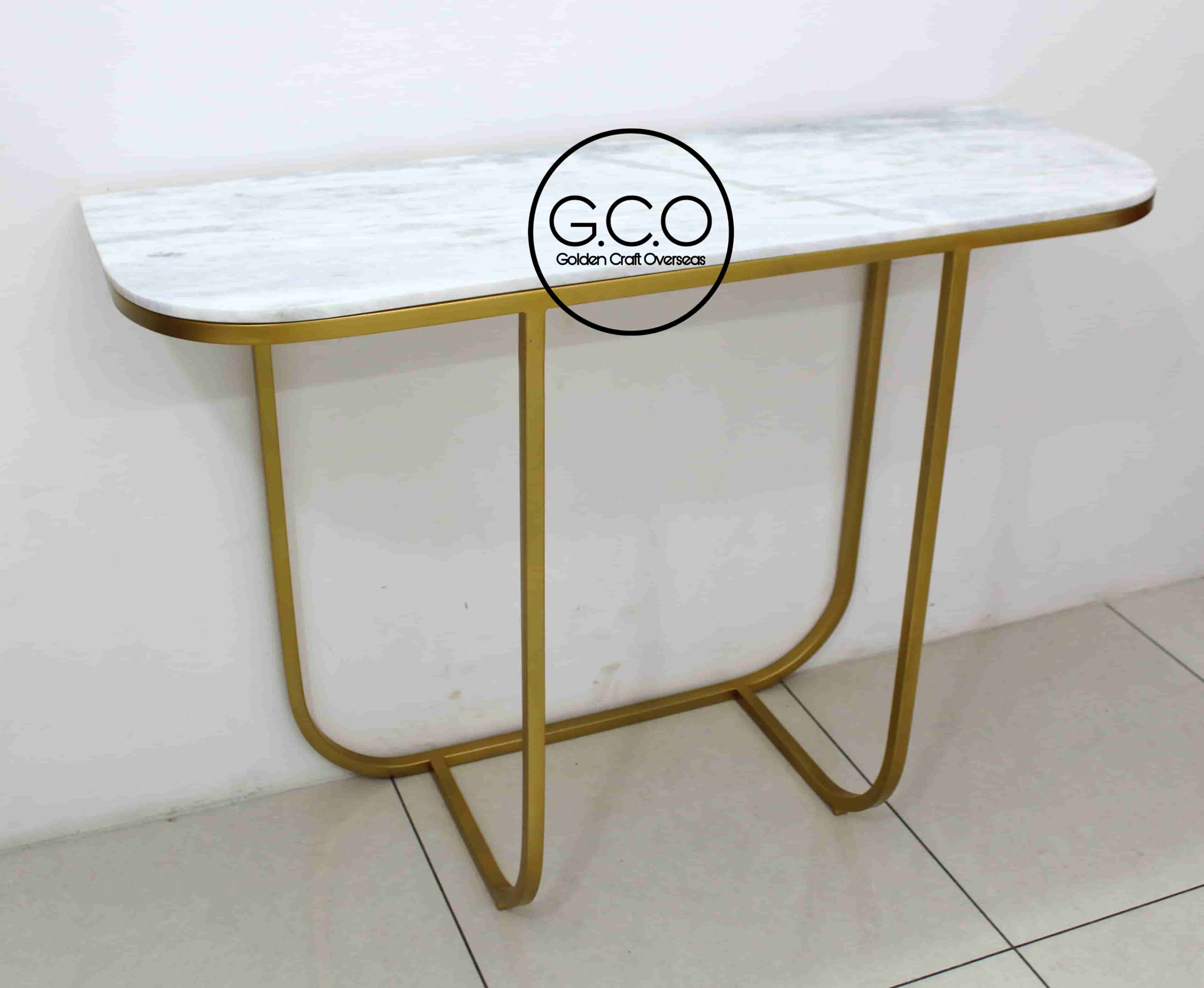 Afforadable Console Table In Iron With Marble Top Modern Contemporary Design - Brand Name: Golden Craft Overseas