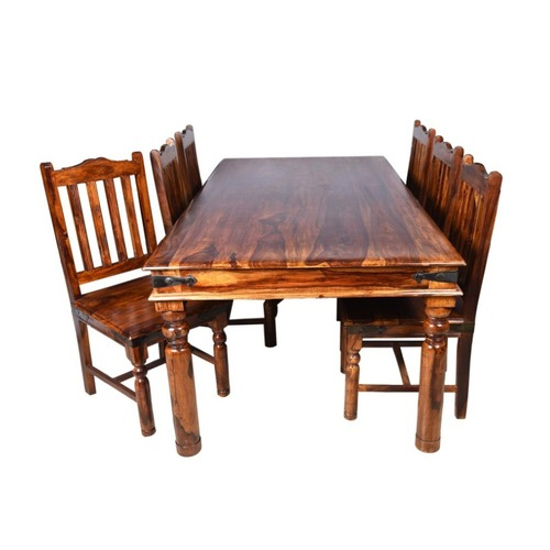 Wooden Dining Table Set - Assembly: No Assembly Required