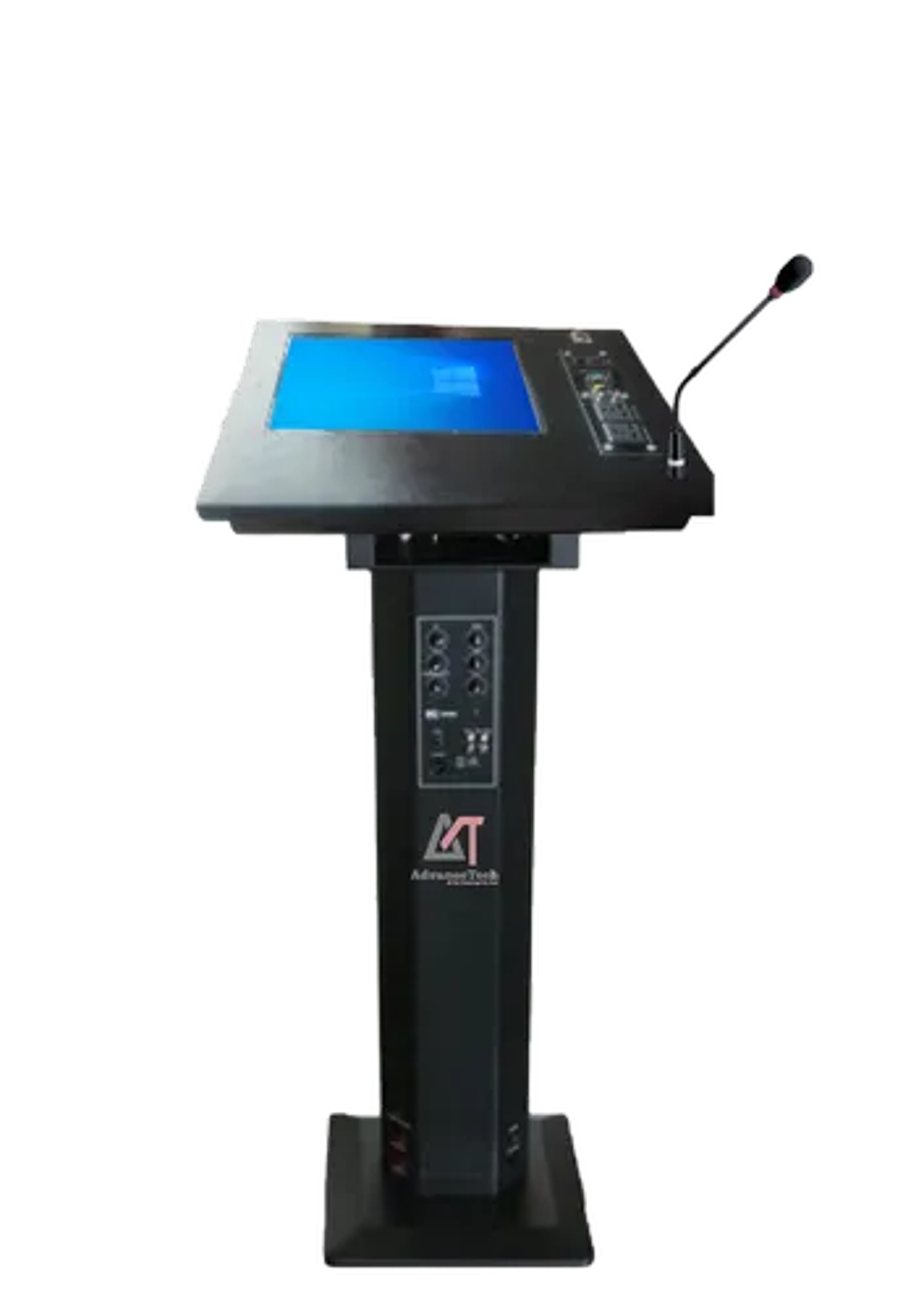 Display Podium With 32 Inch Front Screen - 21.5 Inch Touch Screen, I3/i5/i7 Processor, 4gb/8gb Ram, 500gb/1tb Hdd, Wireless Mic, Control Panel | Black, Ups Facility Optional, Visualiser (2 Mp)