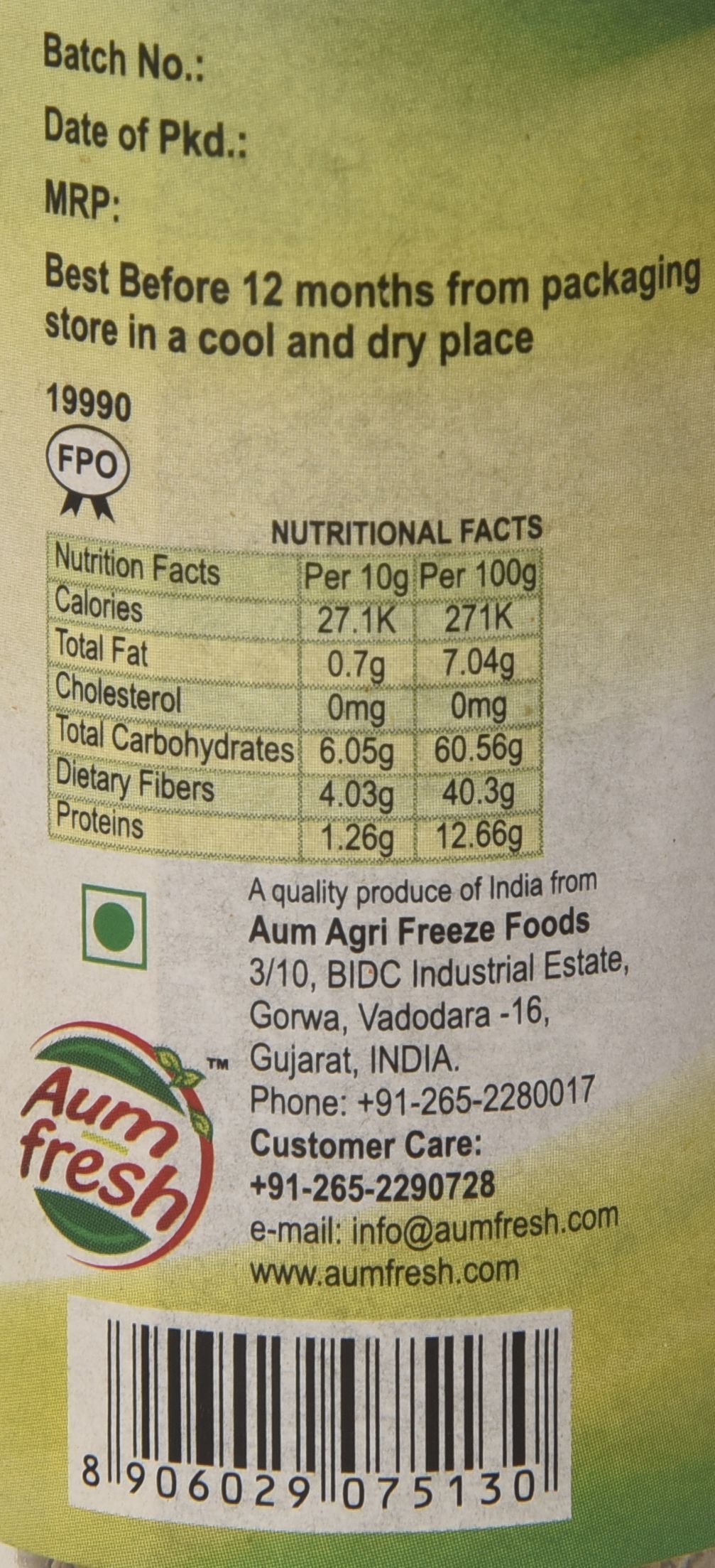 Marjoram Flakes Ingredients: Herbs
