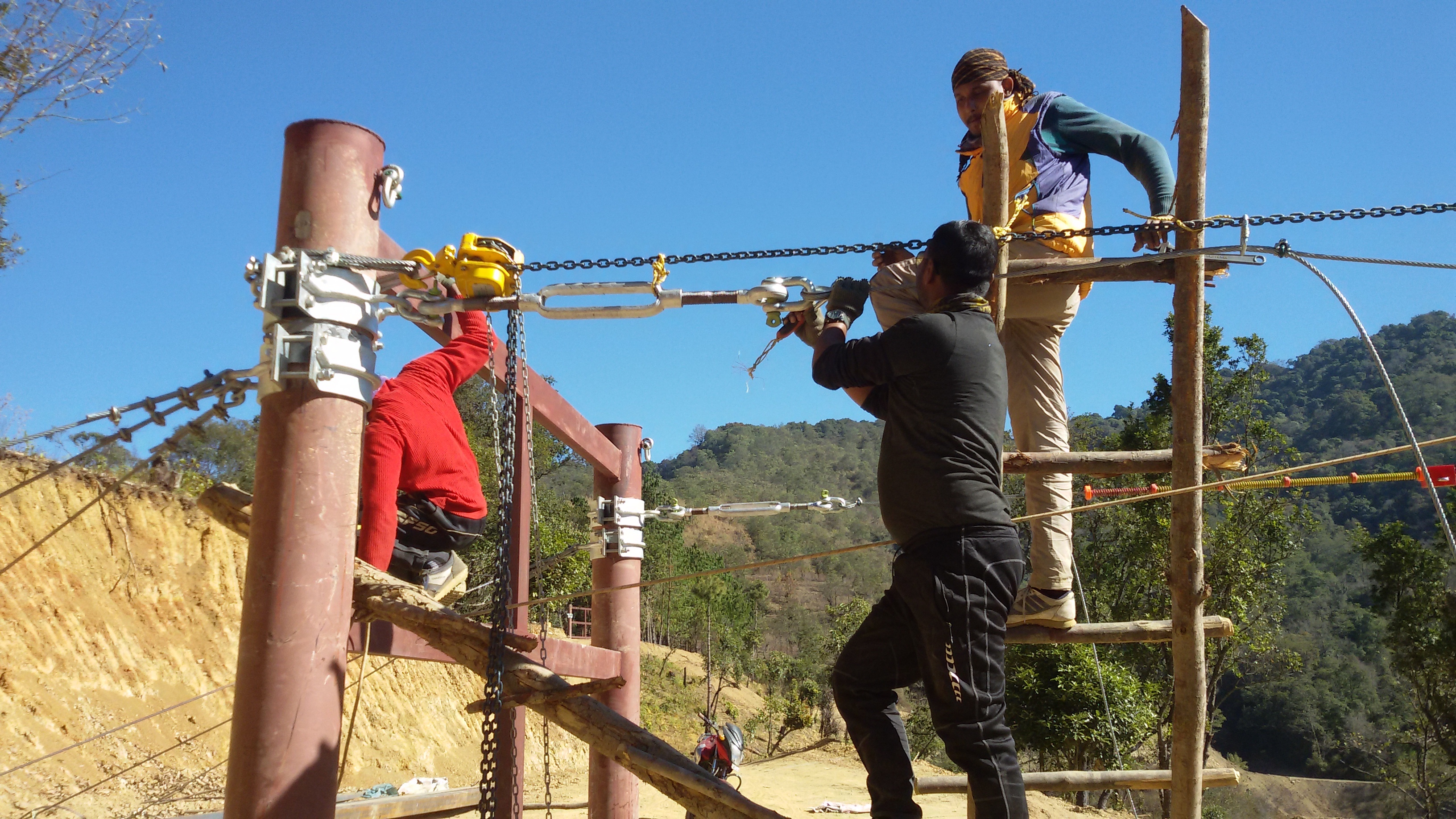 Steel Wire Zeep Line Installation Service