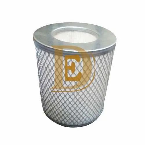 Air Blower Filter - Synthetic Fiber Cartridge, White , 95% Filtration Efficiency, Semi-automatic Air Filter For Industrial Applications