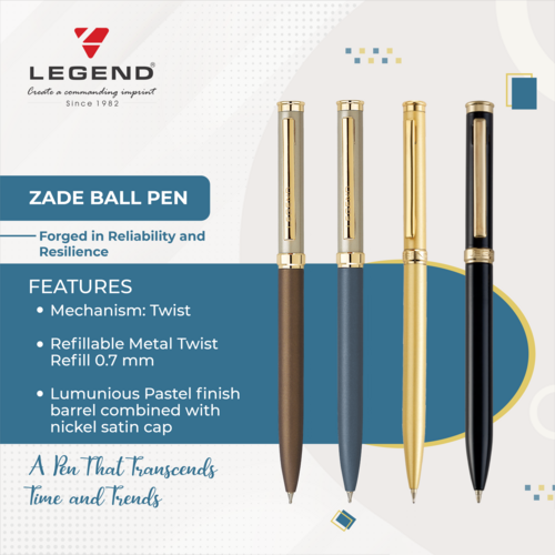 Zade Ball Pen - Body Material: Metal