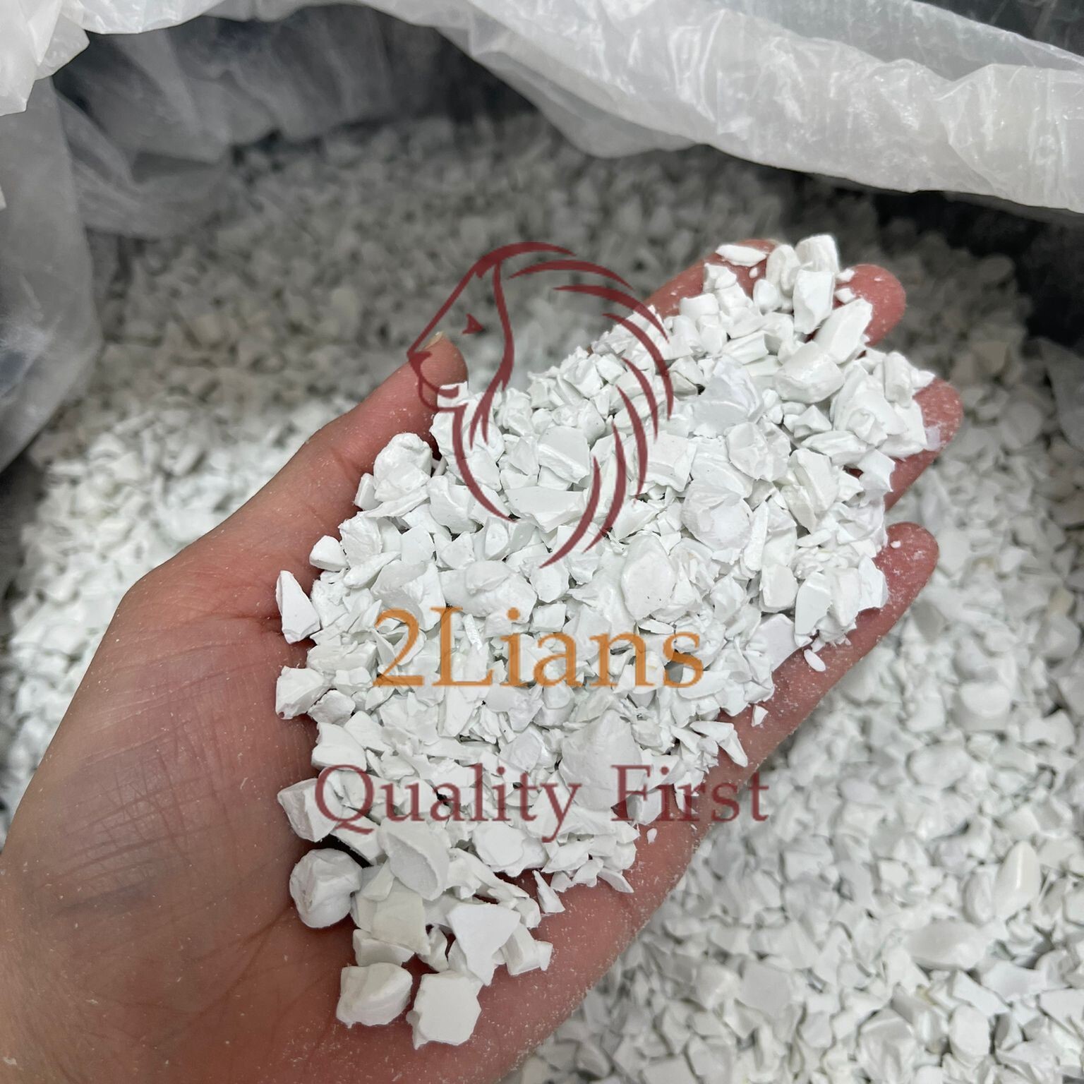 Pvc Pipe Fitting Regrind White Color - Hardness: Normal