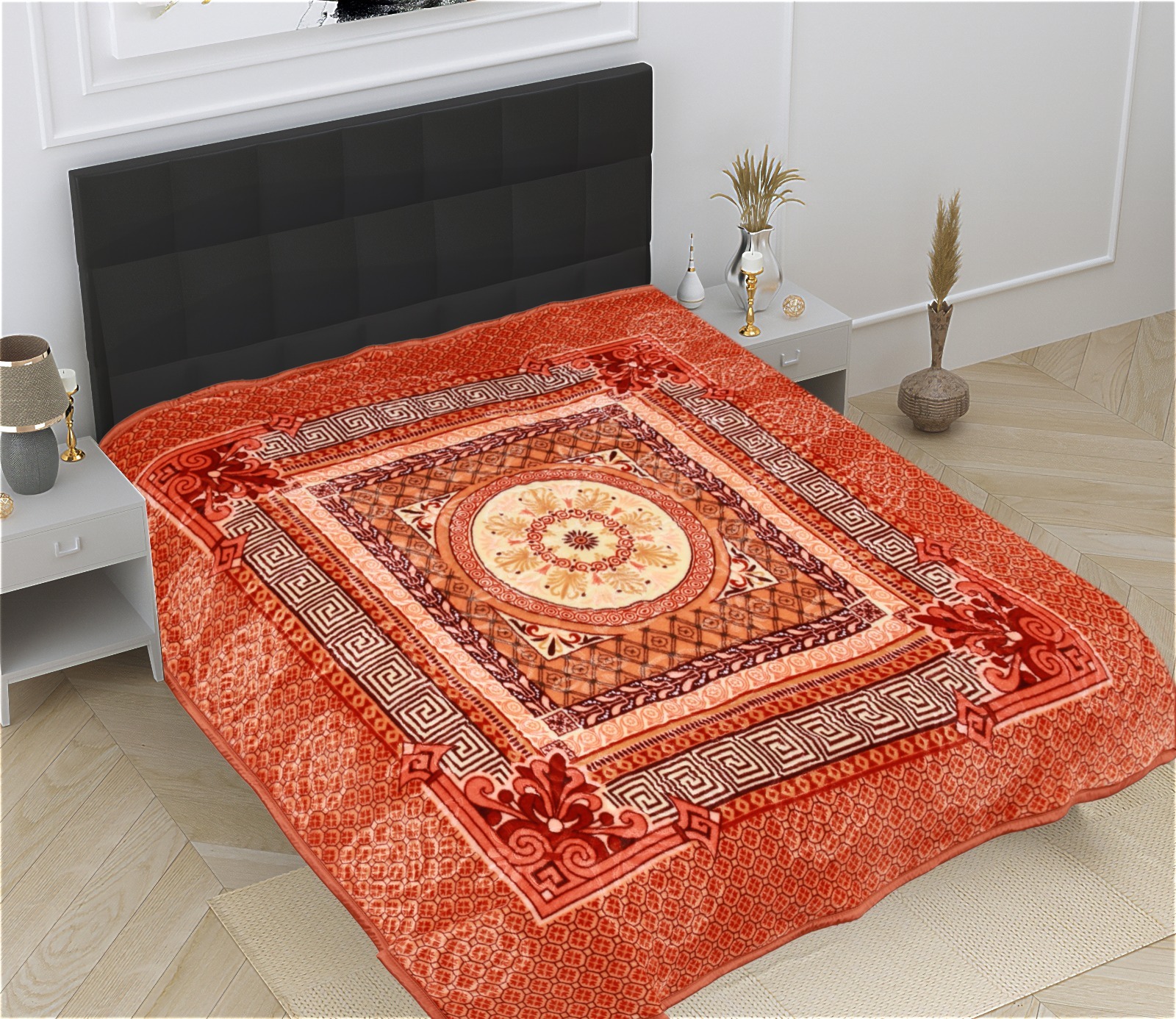 Designer Mink Blanket - 100% Cotton, Full Size | Luxuriously Soft, Lightweight, Machine Washable, Available In Various Colors