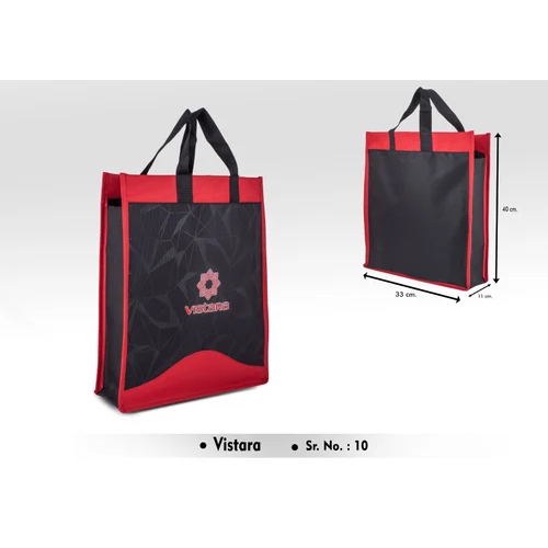 Black/Red Vistara Promotinal Matty Carry Bag