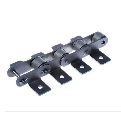 Mild Steel Elevator Chain - Roller Diameter 29mm, Pitch 75mm | Application: Agriculture Field, Construction, Sports Field, Color: Black, Customized Hole Shape, Various Sizes, Warranty Included