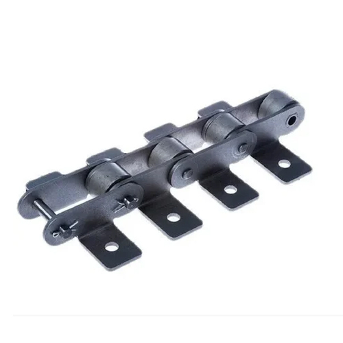 Mild Steel Elevator Chain - Roller Diameter 29mm, Pitch 75mm | Application: Agriculture Field, Construction, Sports Field, Color: Black, Customized Hole Shape, Various Sizes, Warranty Included