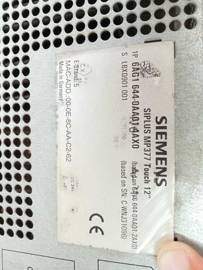 Siemens 6ag1 644-0aa01-4ax0 Hmi